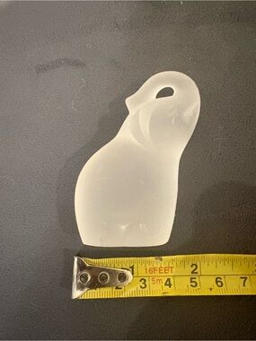 Kristaluxus white frosted crystal Elephant Figurine